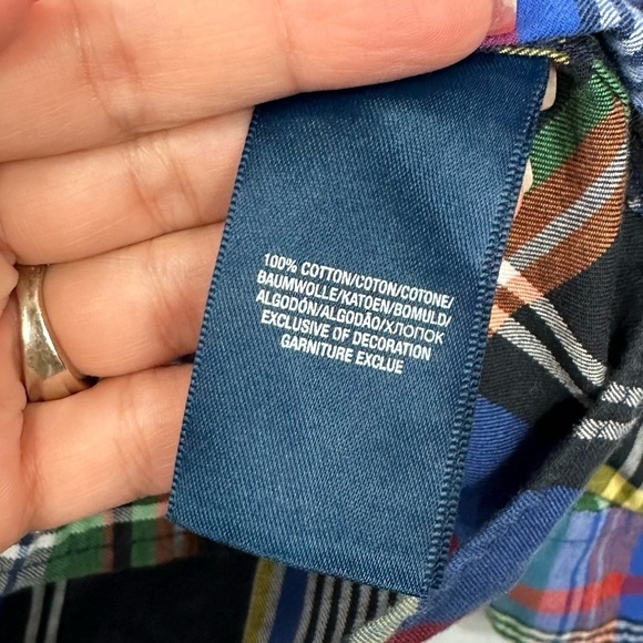 Vintage Kids Ralph Lauren plaid button down size s(8) - Picture 6 of 7